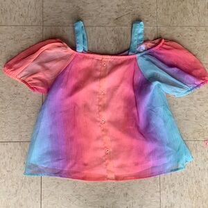 Multicolor Forever Me tank top, size 6 girls.